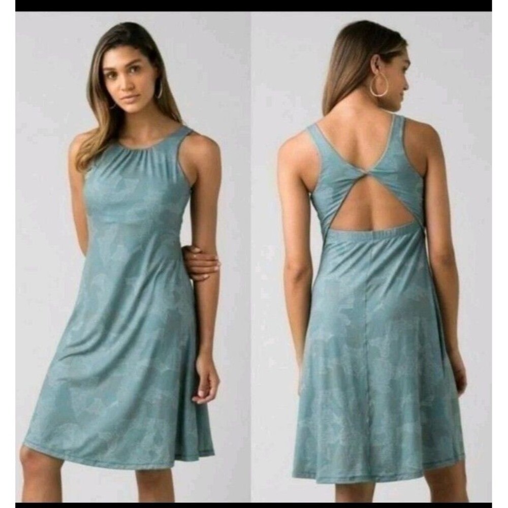Prana Teal Sleeveless Dress